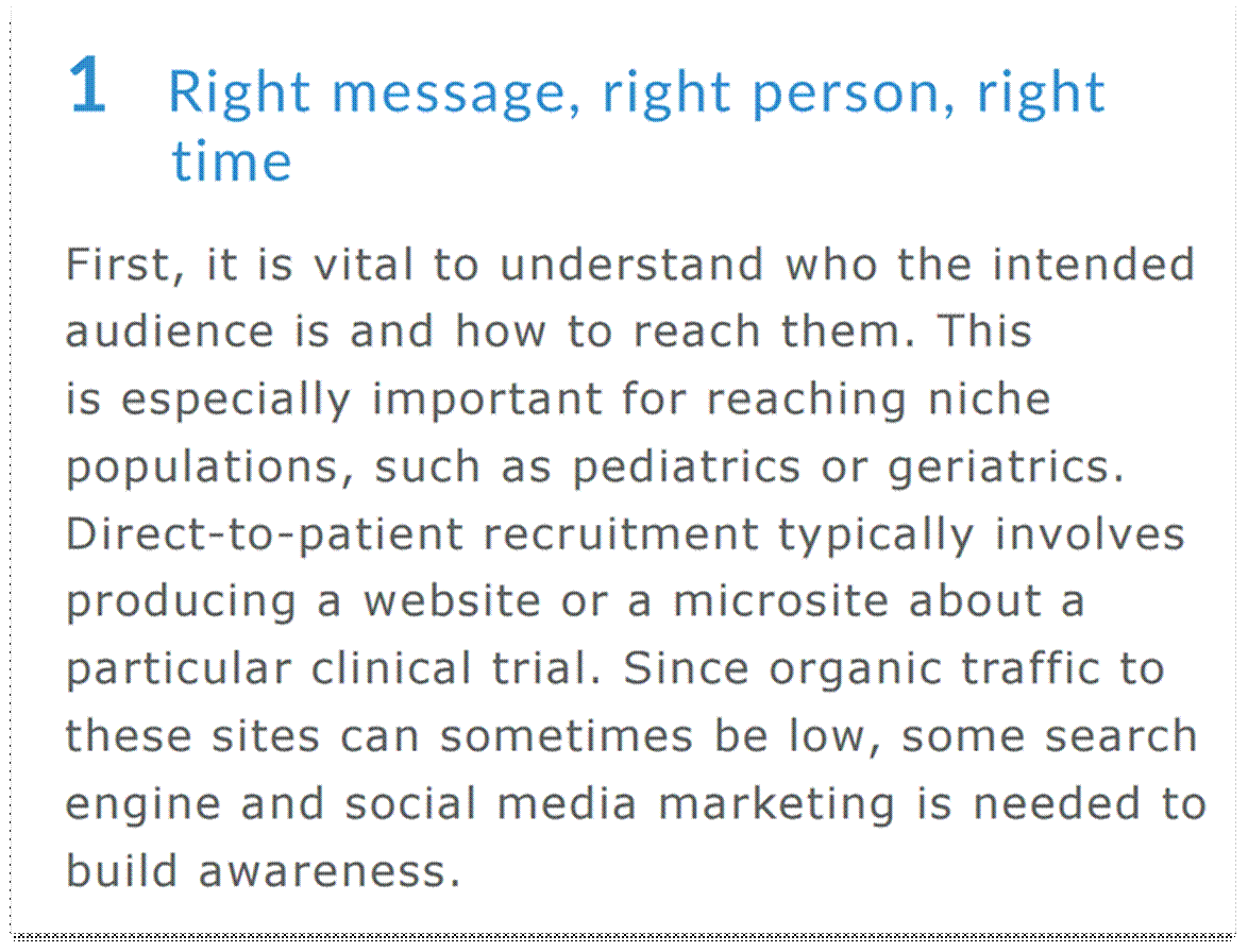 example of plain language from the Raremark white paper
